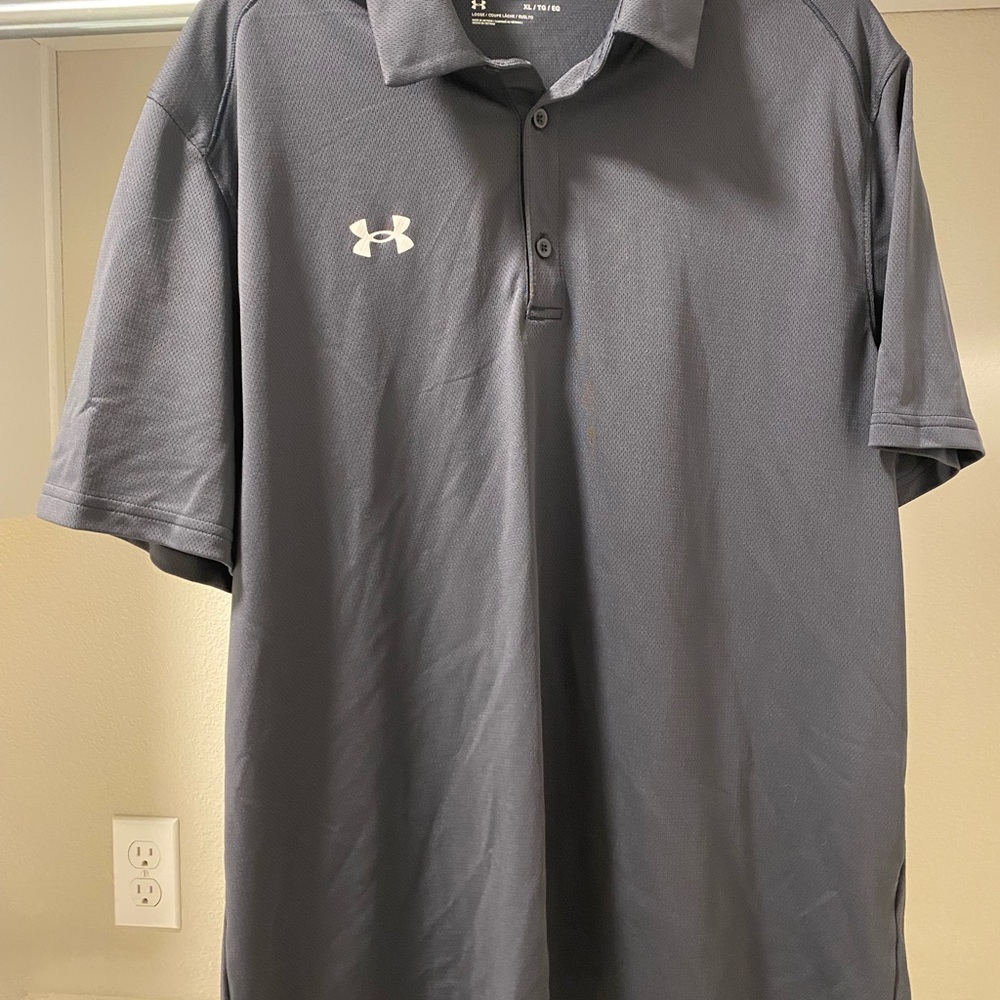 Under Armour Men's Dark Gray Polo Shirt